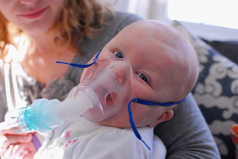 Child Using Nebulizer