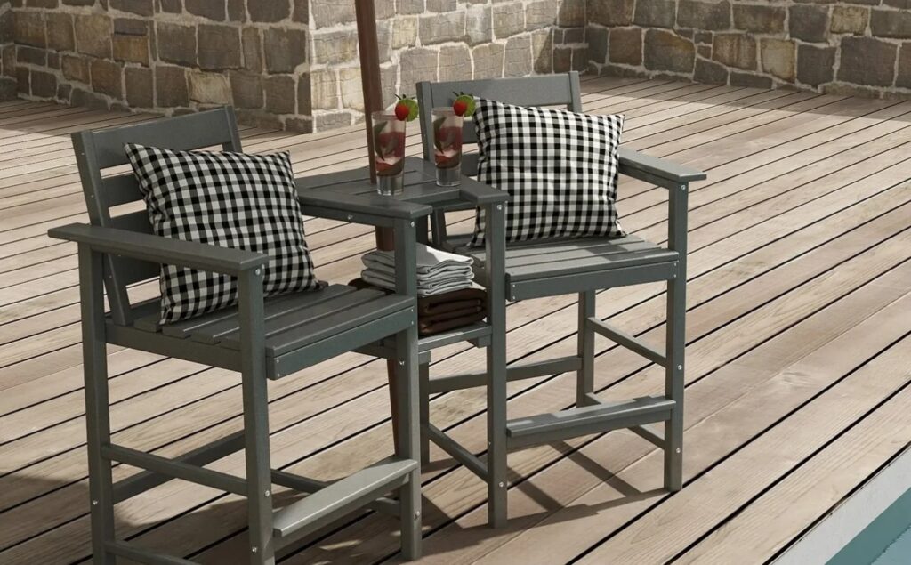 Outside Bar Seating Near Pool